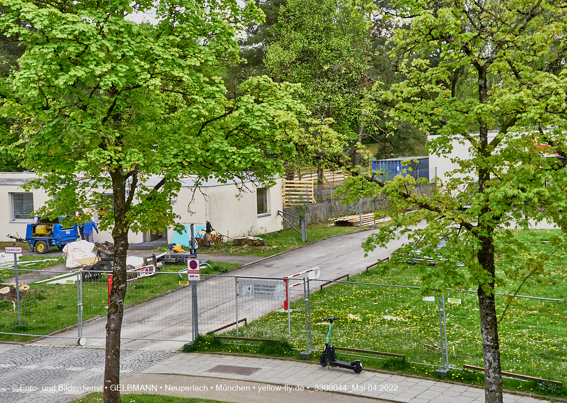 04.05.2022 - Baustelle am Haus für Kinder in Neuperlach